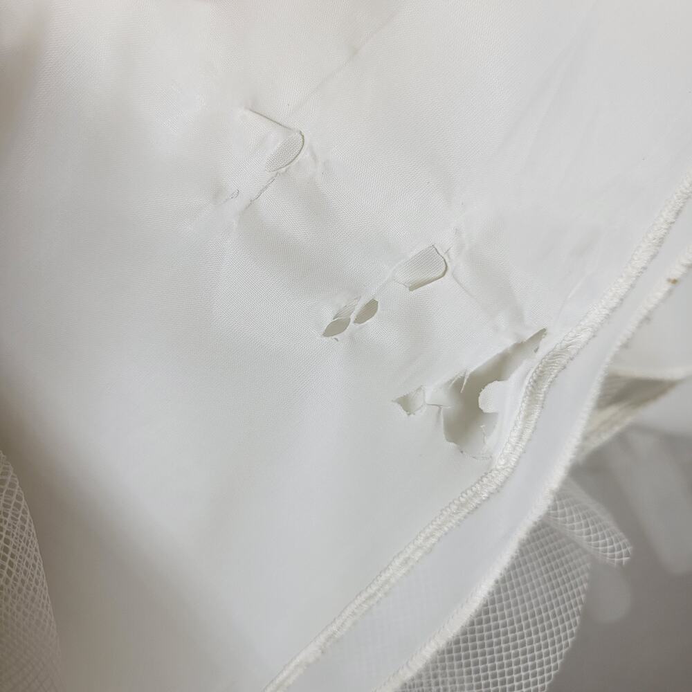 Vintage Wedding Dress Skirt Slip 1960s Womens Lace Victorian Ivory Lagenlook - Picture 7 of 9